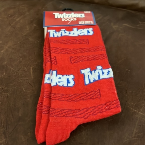 Twizzlers let’s red novelty, crew socks - Picture 2 of 5